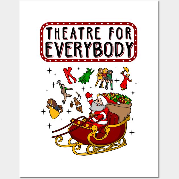 Theatre For Everybody Christmas Sweater Wall Art by KsuAnn